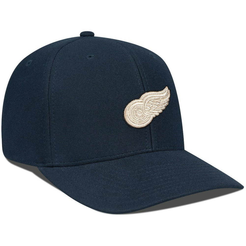NHL Black Detroit Red Wings Levelwear Fusion Lefty Hat