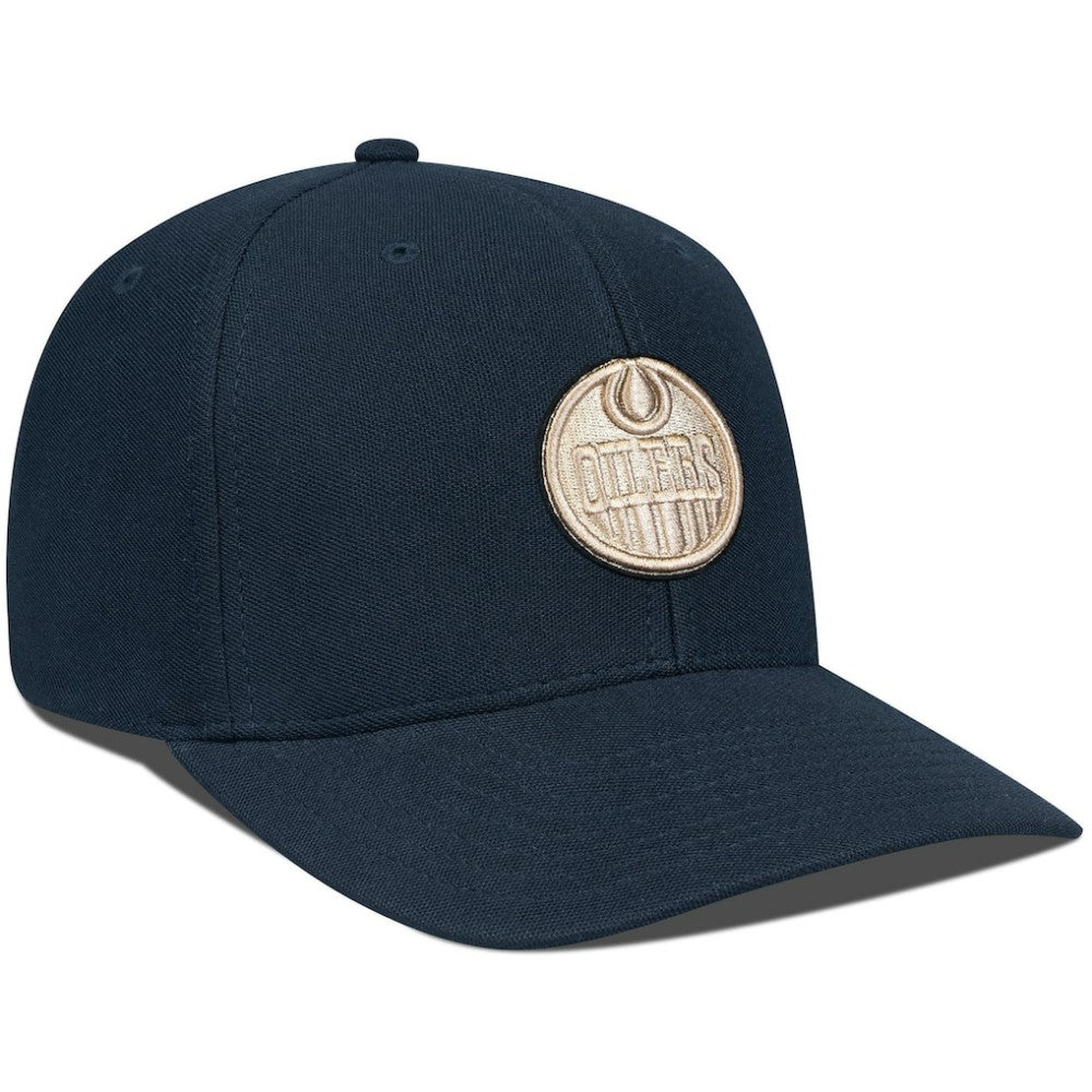 NHL Black Edmonton Oilers Levelwear Fusion Lefty Hat