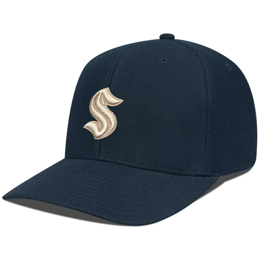 NHL Black Seattle Kraken Levelwear Fusion Lefty Hat