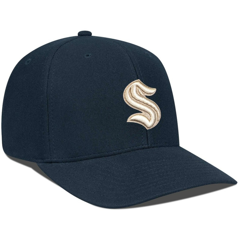 NHL Black Seattle Kraken Levelwear Fusion Lefty Hat