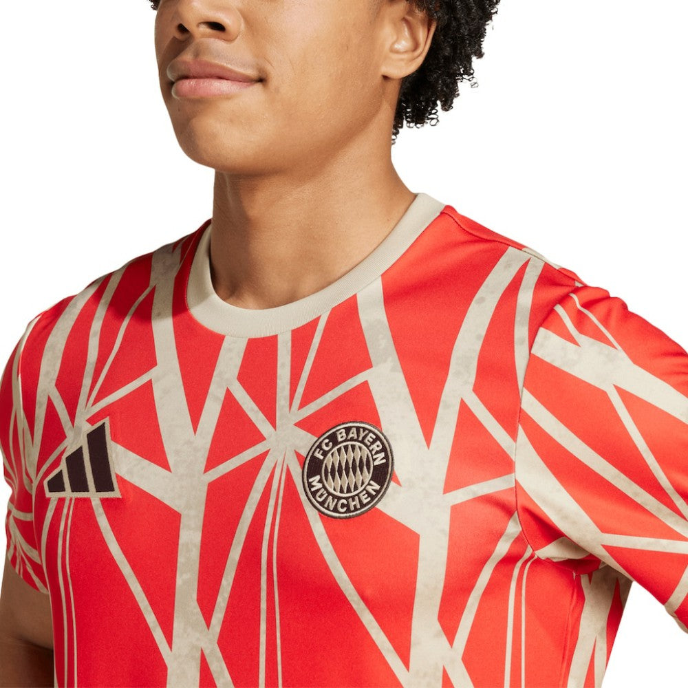 Bayern Munich 2024/25 Pre-Match Top - Adidas Red