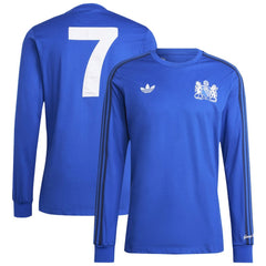 Manchester United x George Best Originals Lifestyler Long Sleeve Jersey - Adidas Blue