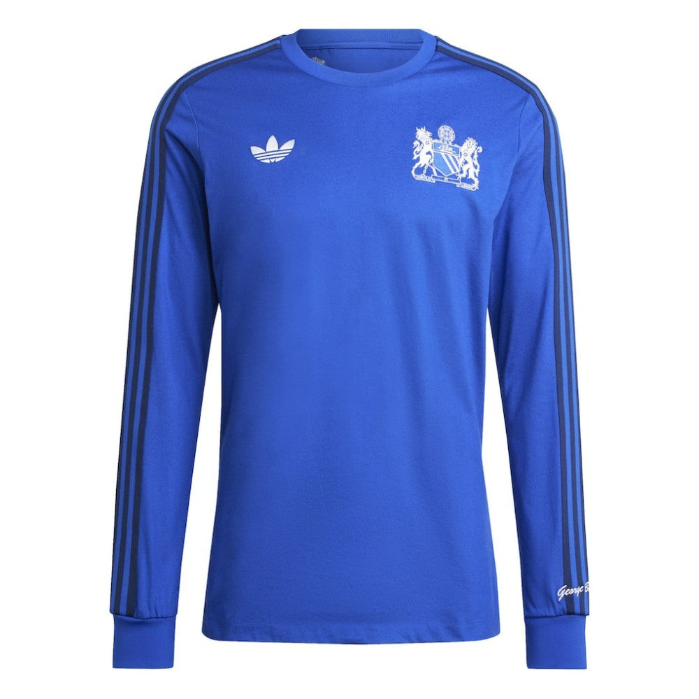 Manchester United x George Best Originals Lifestyler Long Sleeve Jersey - Adidas Blue