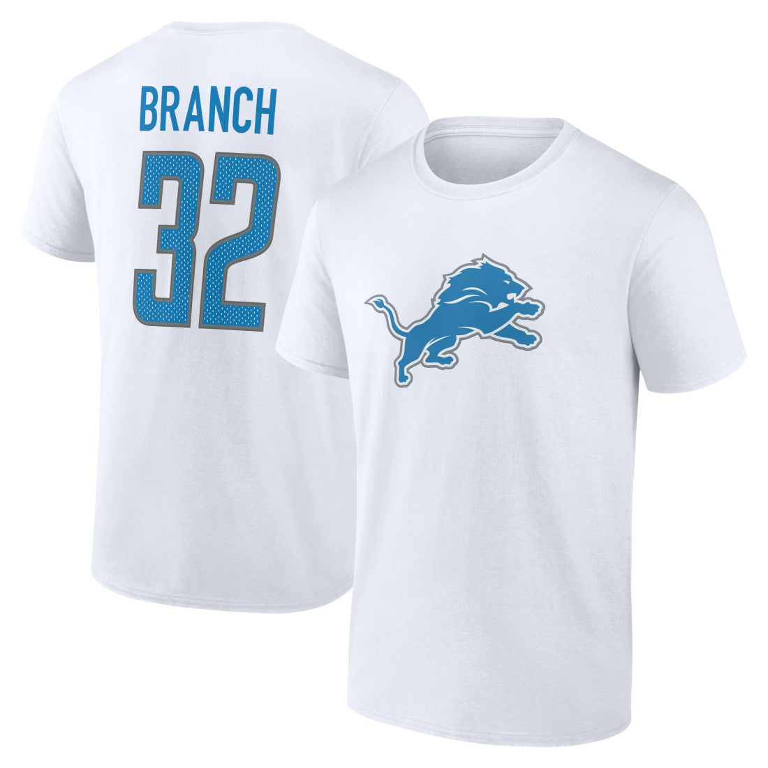 Brian Branch  Icon Player Name & Number T-Shirt - Detroit Lions