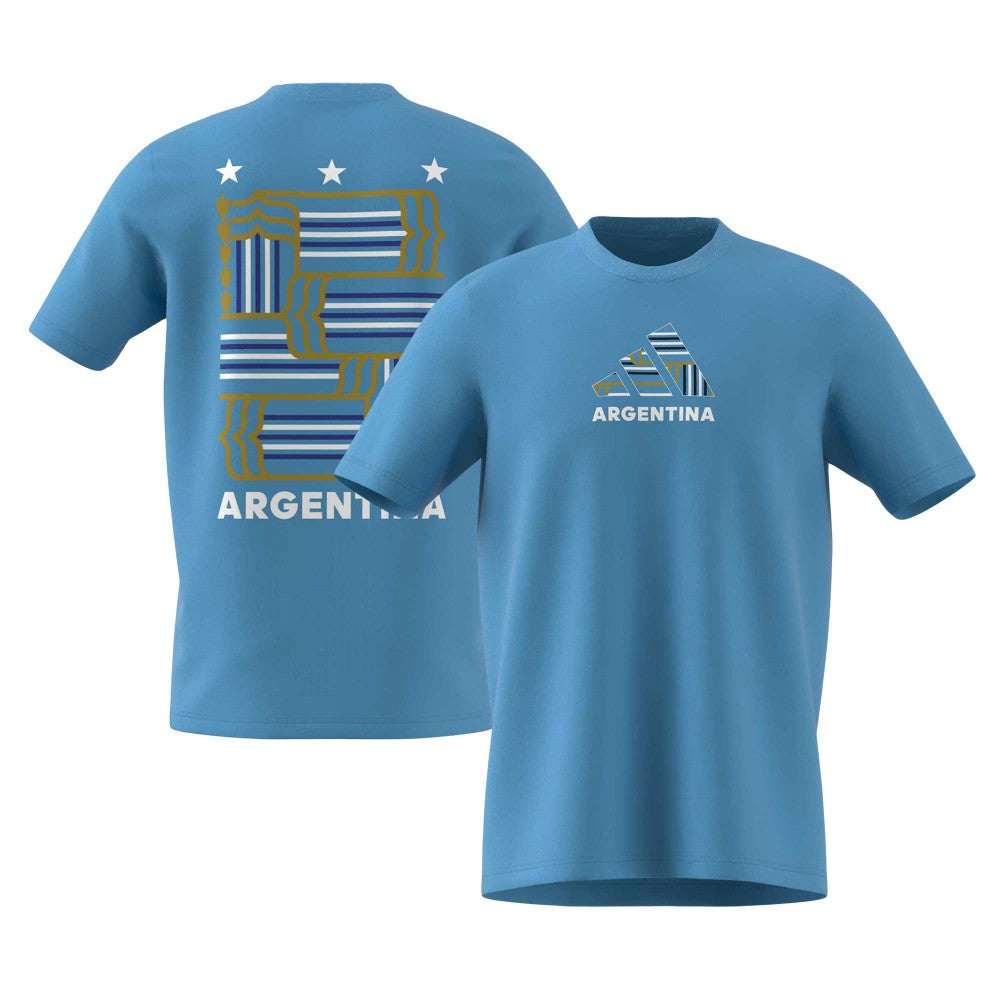 Argentina National Team Fan T-Shirt - Adidas Blue