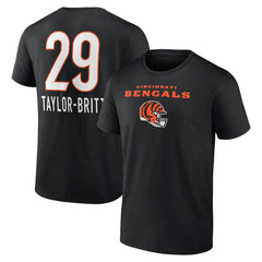 Cam Taylor-Britt  Team Wordmark Player Name & Number T-Shirt - Cincinnati Bengals