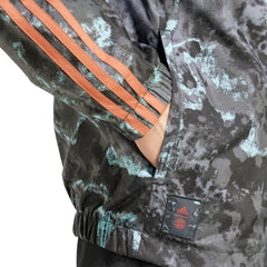 Bayern Munich Raglan Hoodie Windbreaker Full-Zip Jacket - Adidas Camo