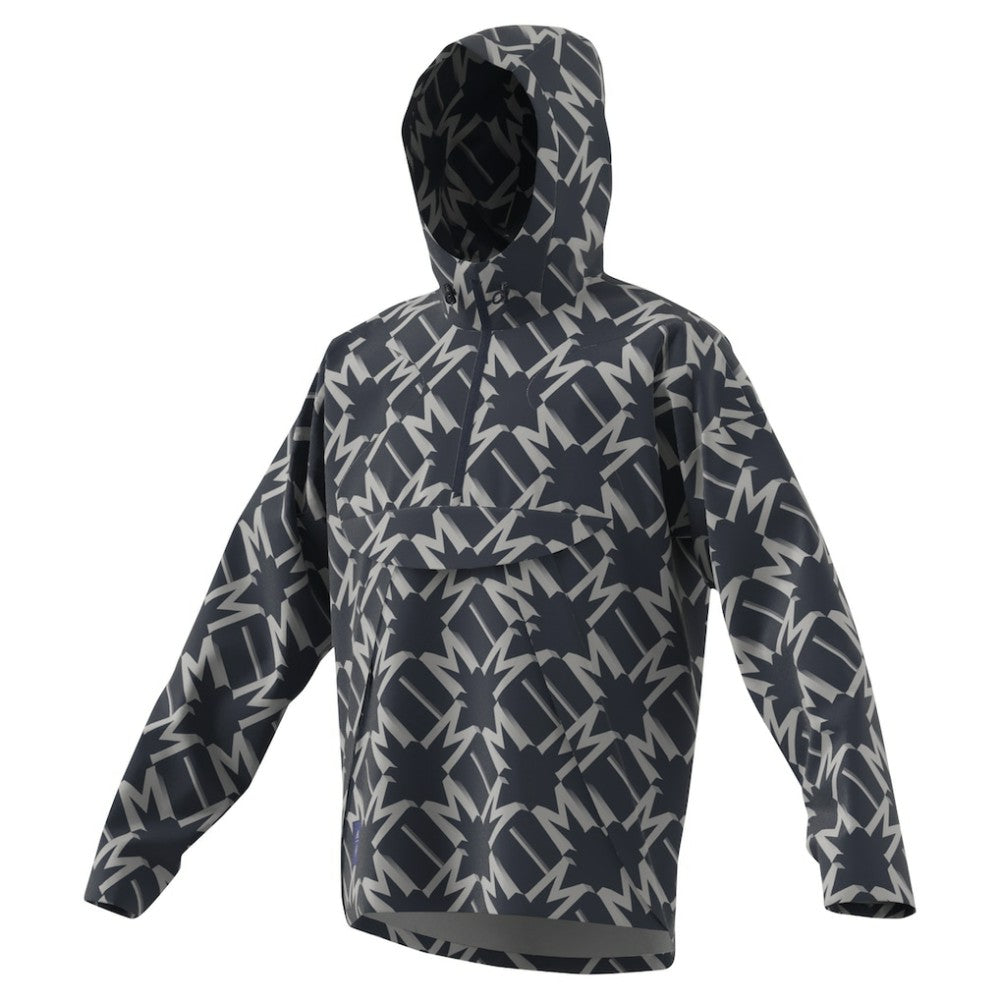 Manchester United 2024/25 Half-Zip Hoodie Windbreaker Jacket - Adidas Charcoal