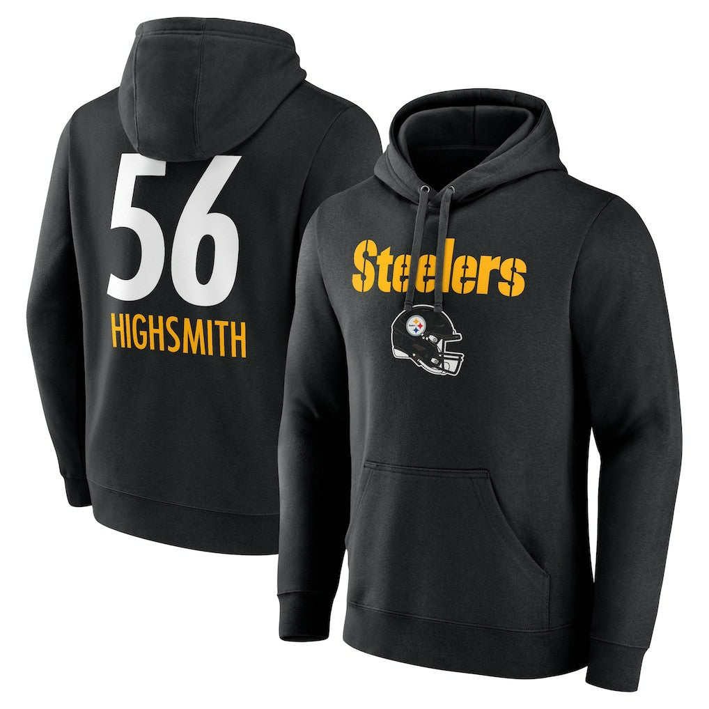 Alex Highsmith  Team Wordmark Player Name & Number Pullover Hoodie - Pittsburgh Steelers
