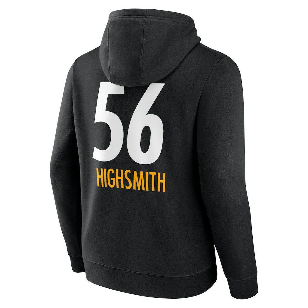 Alex Highsmith  Team Wordmark Player Name & Number Pullover Hoodie - Pittsburgh Steelers