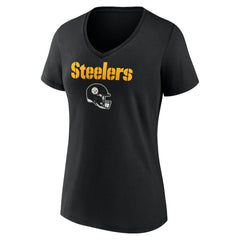 Alex Highsmith  Women's Team Wordmark Player Name & Number V-Neck T-Shirt - Pittsburgh Steelers