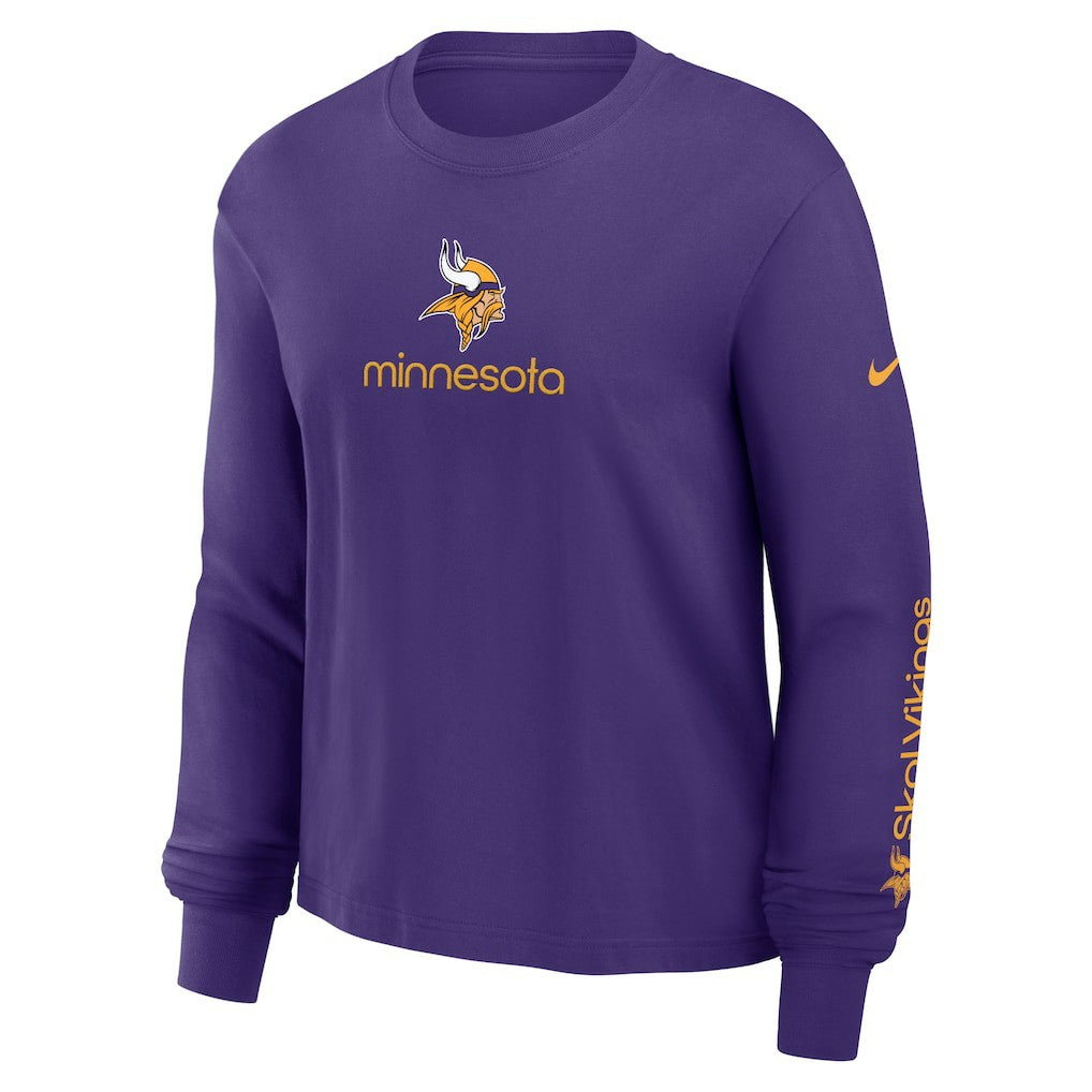 Women's Boxy Long Sleeve T-Shirt - Minnesota Vikings