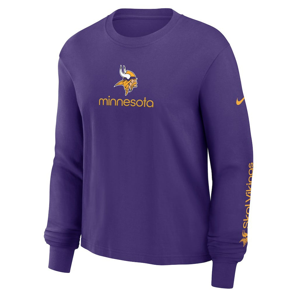 Women's Boxy Long Sleeve T-Shirt - Minnesota Vikings