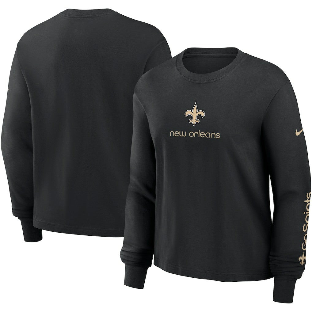 Women's Boxy Long Sleeve T-Shirt - New Orleans Saints
