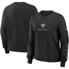 Women's Boxy Long Sleeve T-Shirt - New Orleans Saints