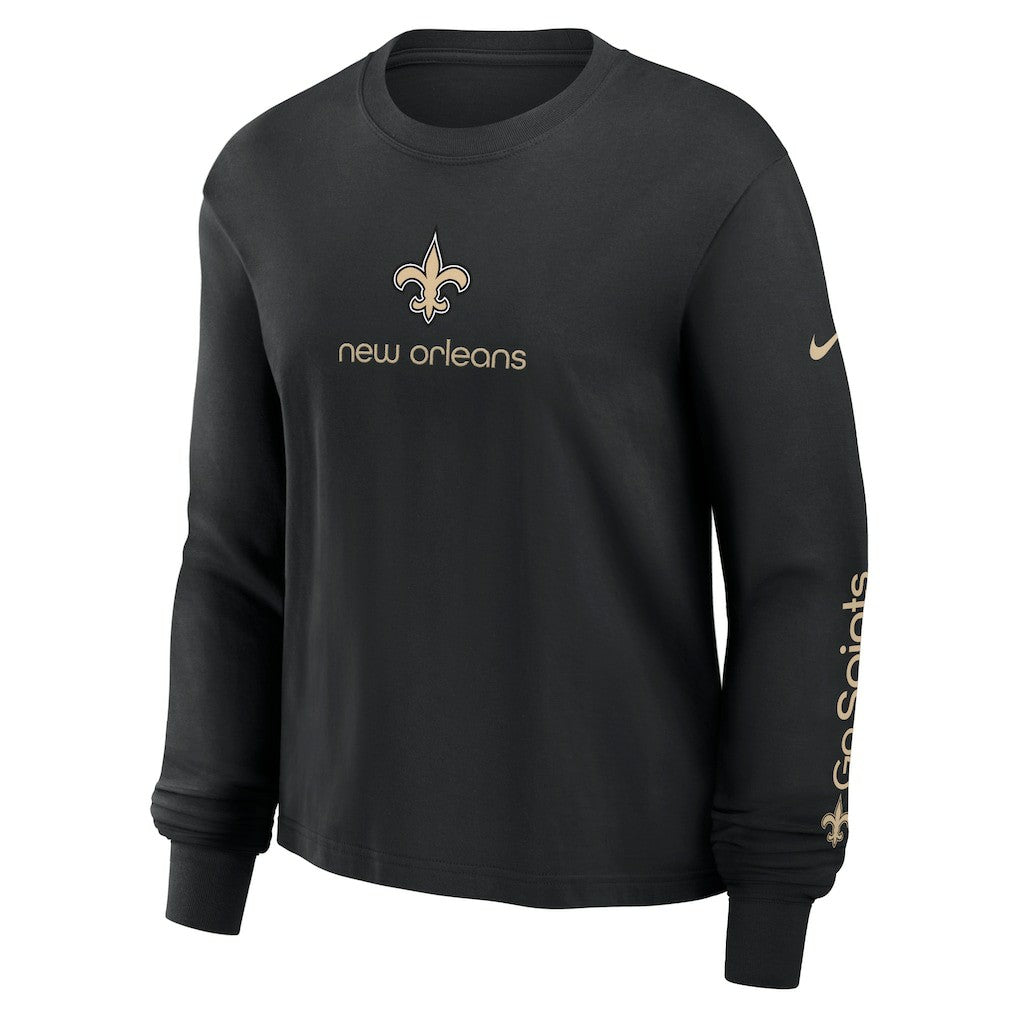 Women's Boxy Long Sleeve T-Shirt - New Orleans Saints