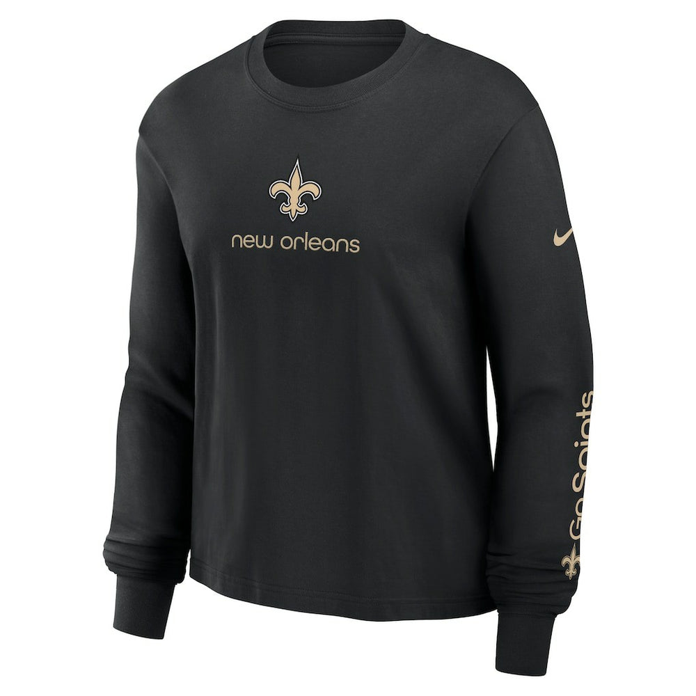 Women's Boxy Long Sleeve T-Shirt - New Orleans Saints
