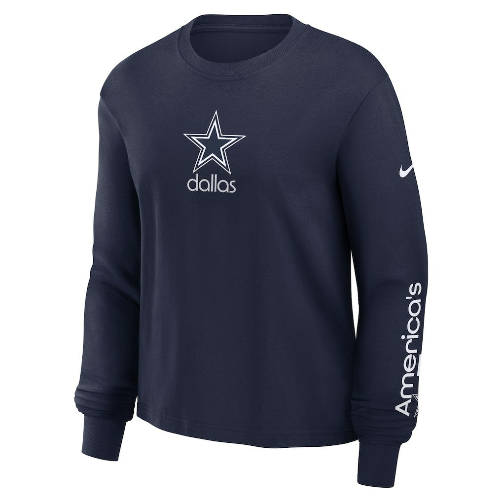 Women's Boxy Long Sleeve T-Shirt - Dallas Cowboys