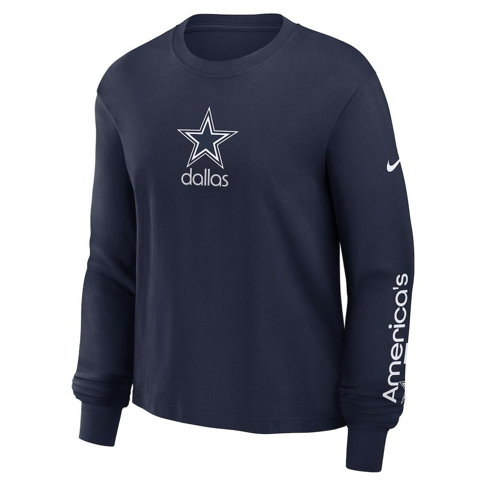 Women's Boxy Long Sleeve T-Shirt - Dallas Cowboys
