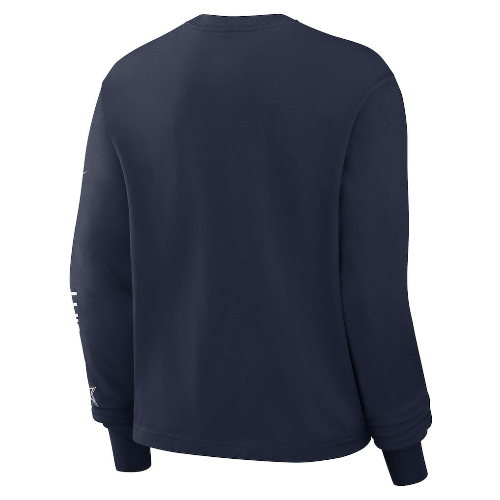 Women's Boxy Long Sleeve T-Shirt - Dallas Cowboys