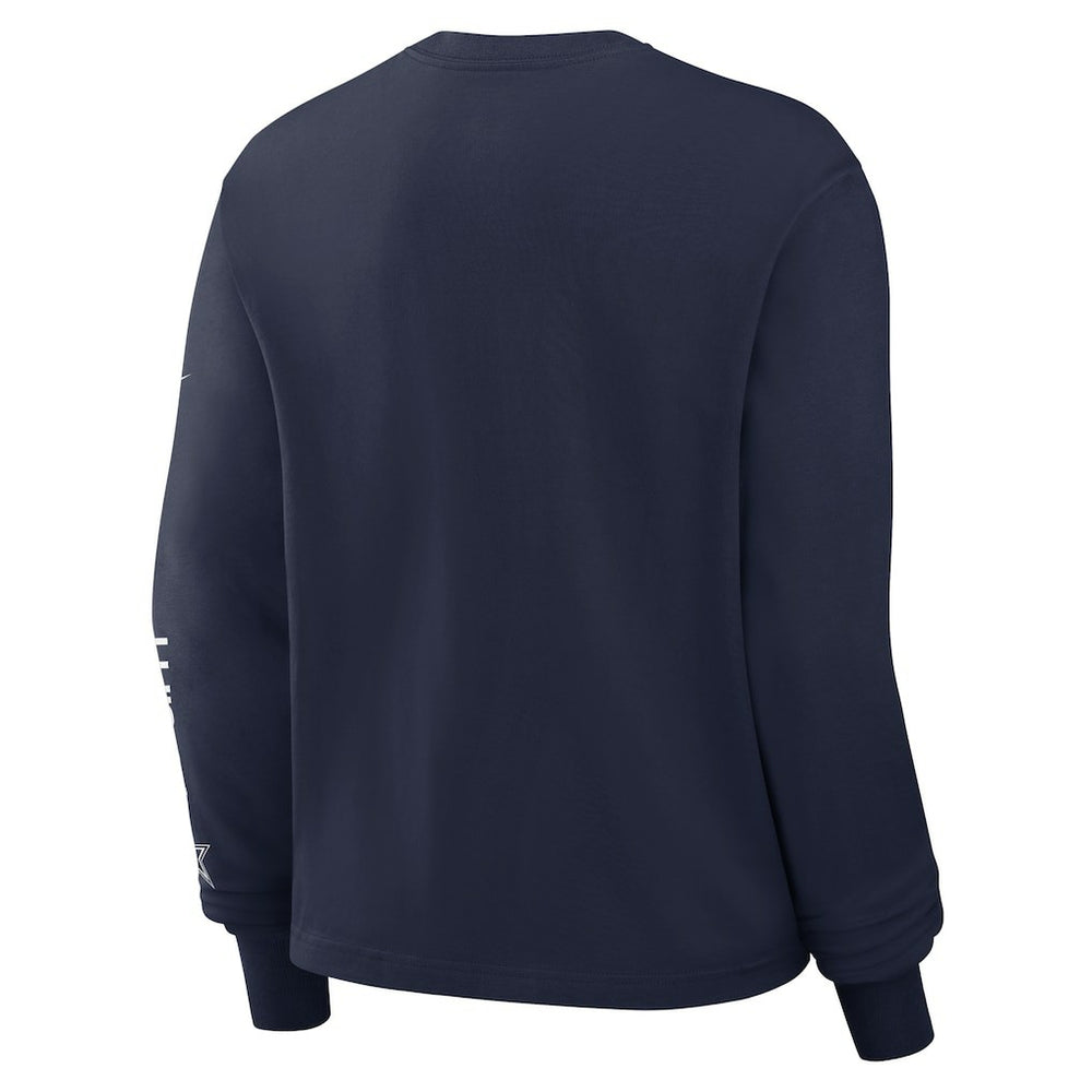 Women's Boxy Long Sleeve T-Shirt - Dallas Cowboys