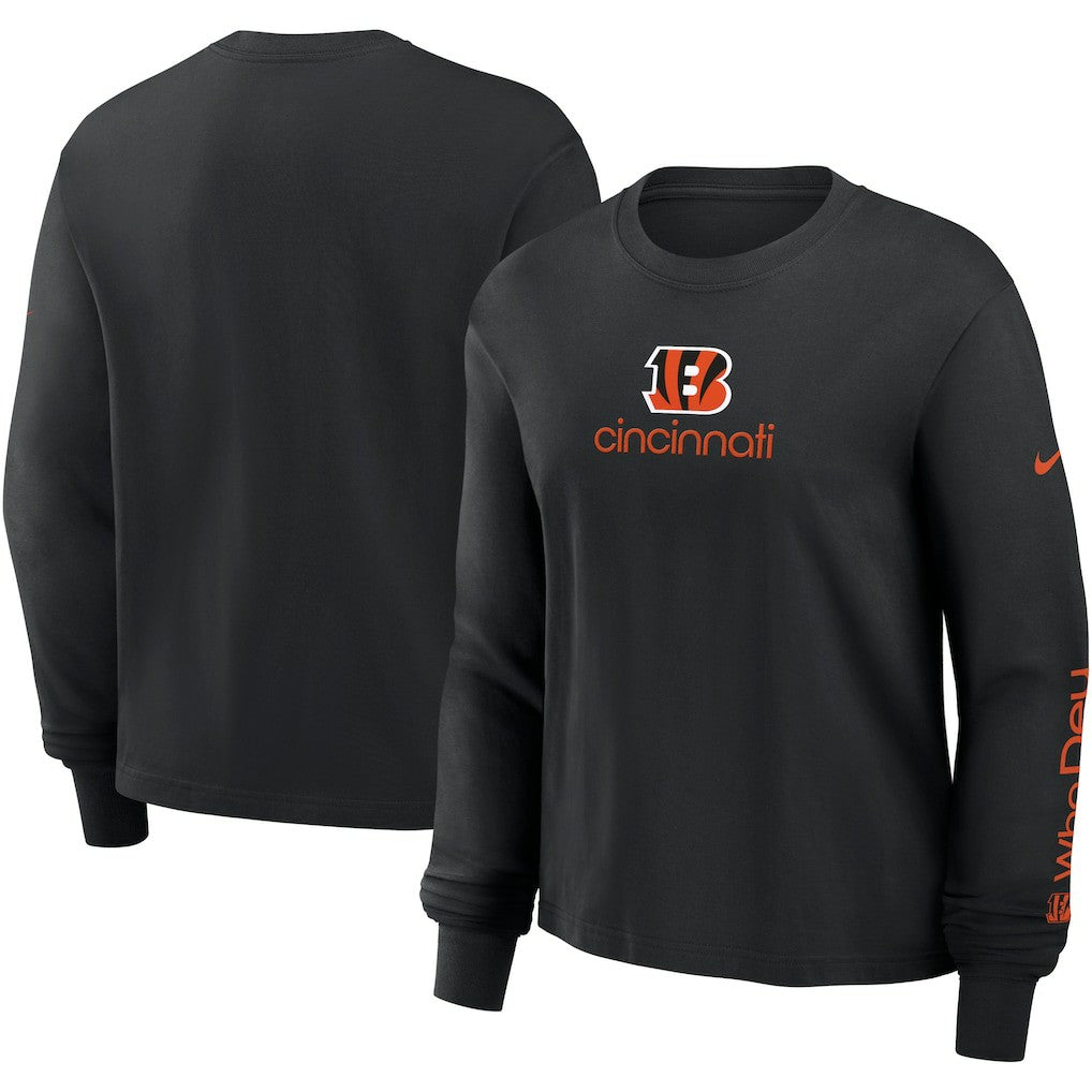 Women's Boxy Long Sleeve T-Shirt - Cincinnati Bengals