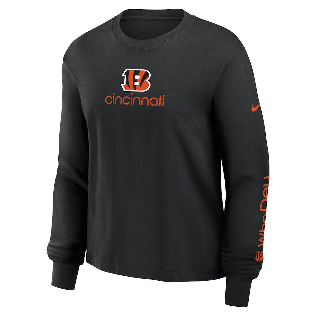 Women's Boxy Long Sleeve T-Shirt - Cincinnati Bengals