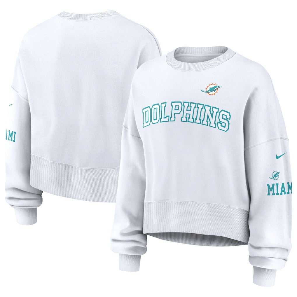 Women's Oversized Pullover Sweatshirt - Miami Dolphins