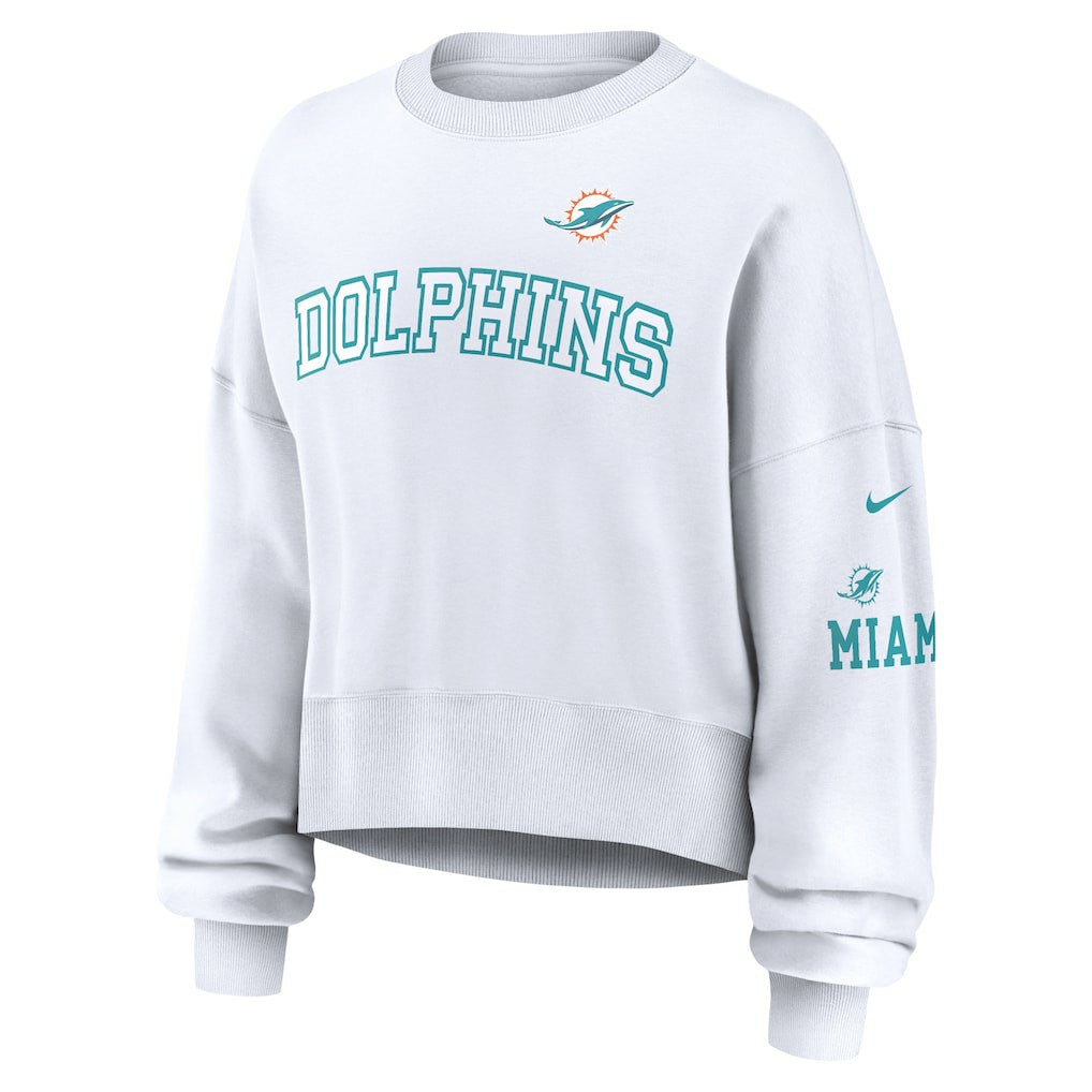Women's Oversized Pullover Sweatshirt - Miami Dolphins