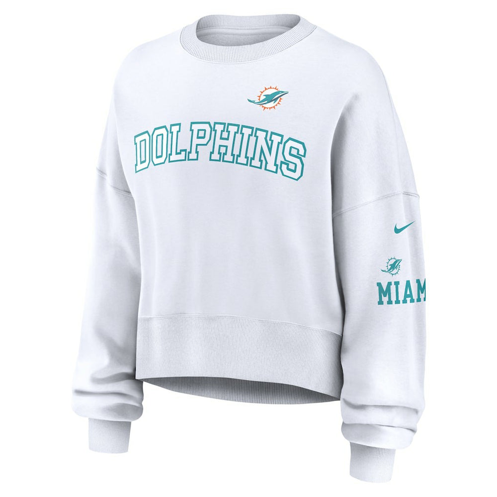 Women's Oversized Pullover Sweatshirt - Miami Dolphins