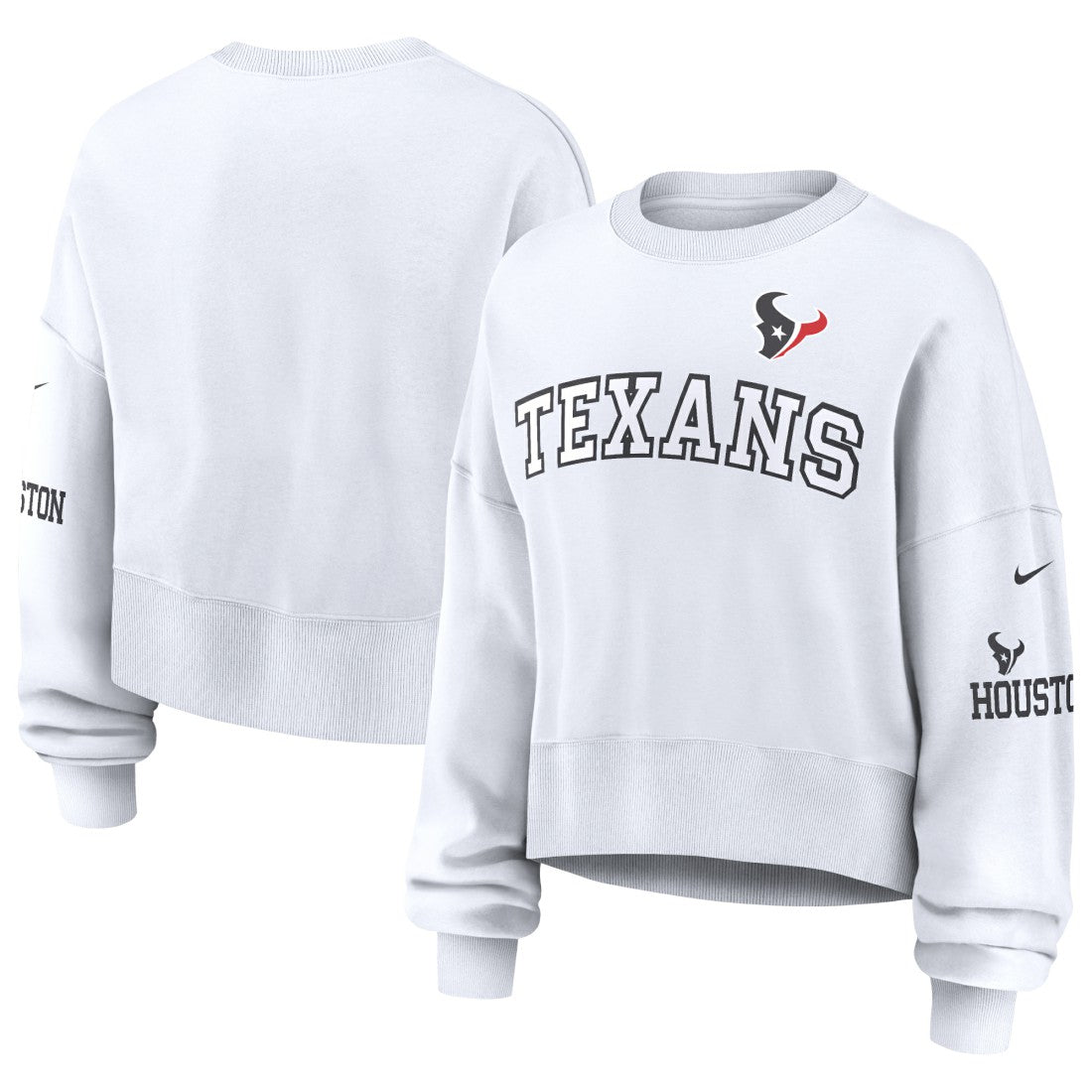 Women's Oversized Pullover Sweatshirt - Houston Texans