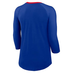 Women's 3/4 Sleeve Raglan Fashion Top - Buffalo Bills