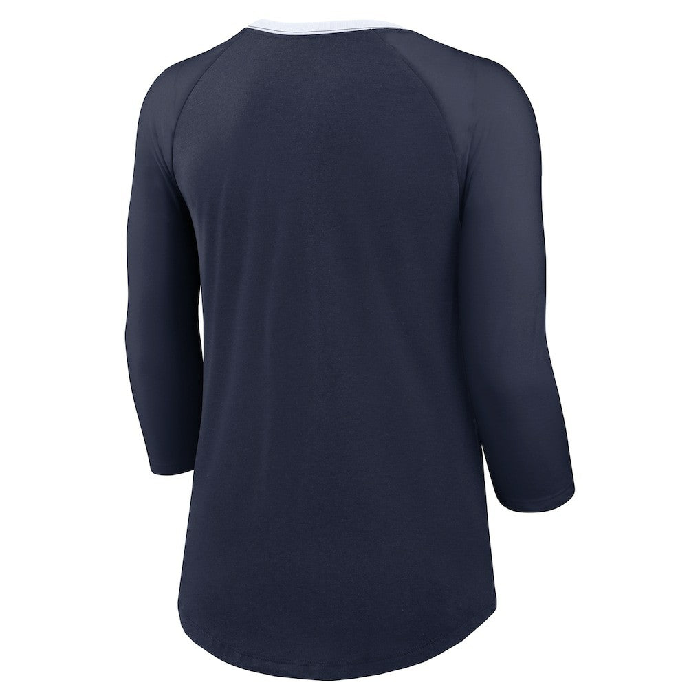 Women's 3/4 Sleeve Raglan Fashion Top - Dallas Cowboys