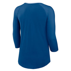 Women's 3/4 Sleeve Raglan Fashion Top - Indianapolis Colts