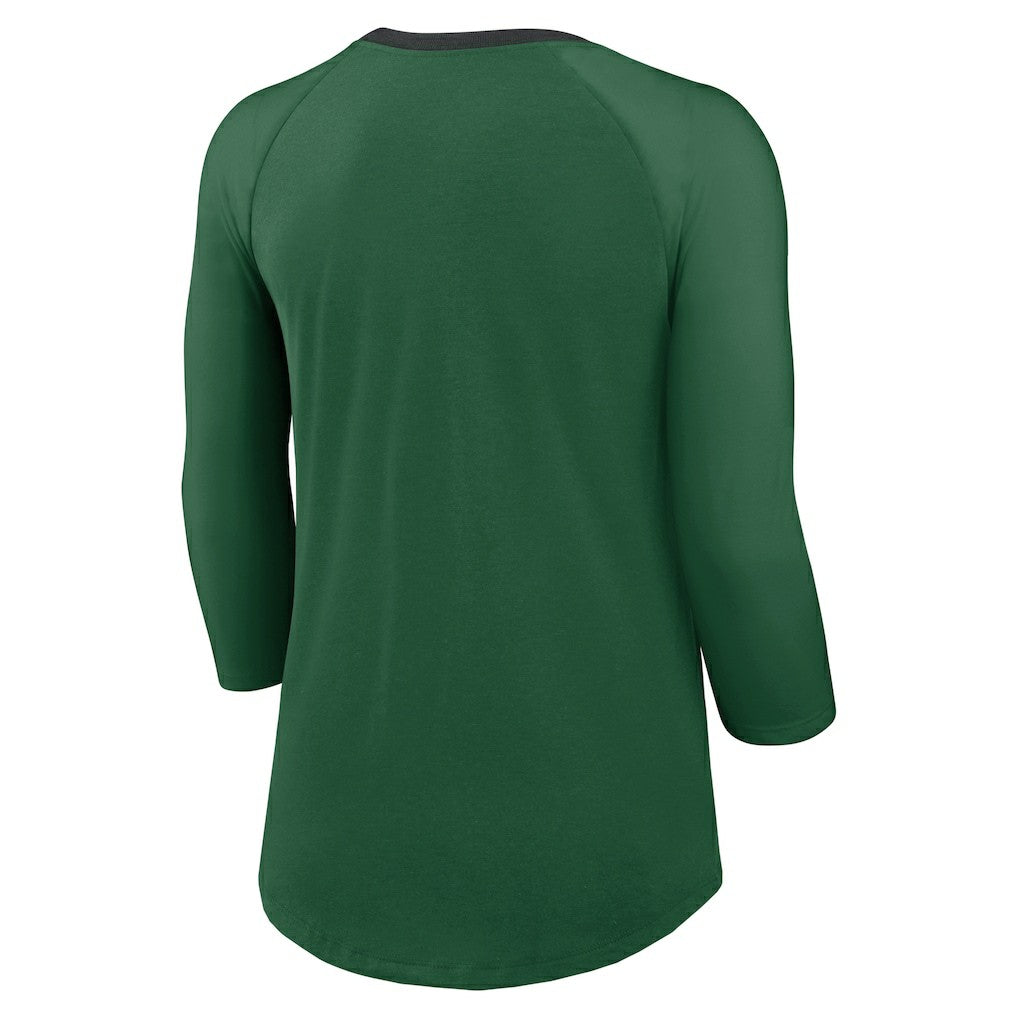 Women's 3/4 Sleeve Raglan Fashion Top - New York Jets
