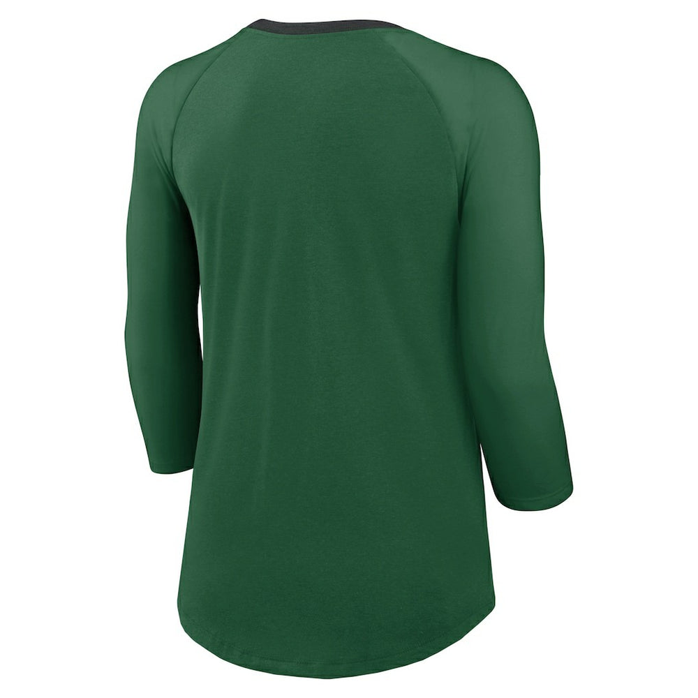 Women's 3/4 Sleeve Raglan Fashion Top - New York Jets