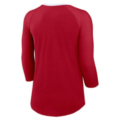 Women's 3/4 Sleeve Raglan Fashion Top - San Francisco 49ers