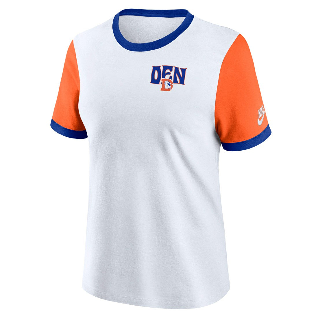 Women's Rewind Ringer T-Shirt - Denver Broncos