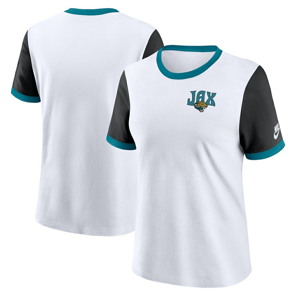 Women's Rewind Ringer T-Shirt - Jacksonville Jaguars