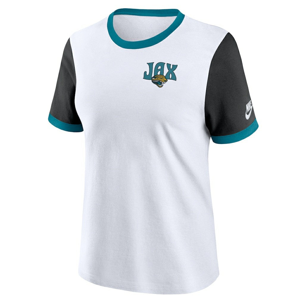 Women's Rewind Ringer T-Shirt - Jacksonville Jaguars