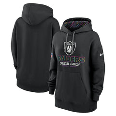 Women's 2024 NFL Crucial Catch Club Pullover Hoodie - Las Vegas Raiders