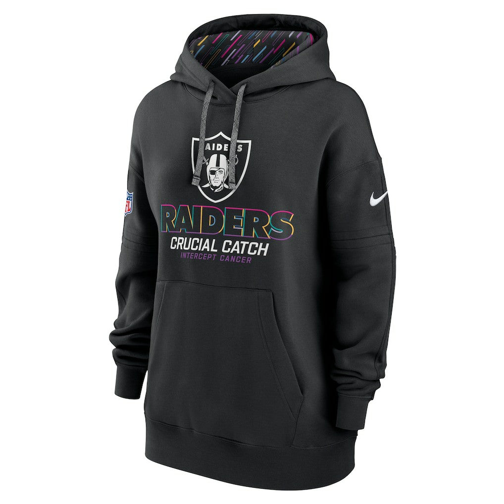 Women's 2024 NFL Crucial Catch Club Pullover Hoodie - Las Vegas Raiders