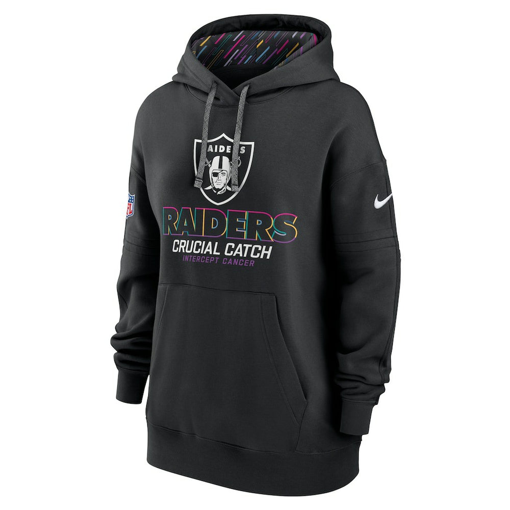 Women's 2024 NFL Crucial Catch Club Pullover Hoodie - Las Vegas Raiders