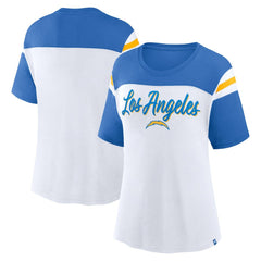 Women's Cheer Chant Fashion Crop Top - Los Angeles Chargers