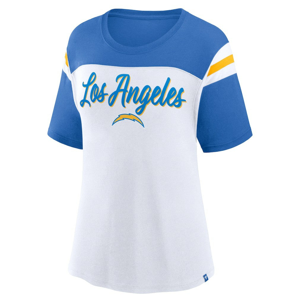 Women's Cheer Chant Fashion Crop Top - Los Angeles Chargers