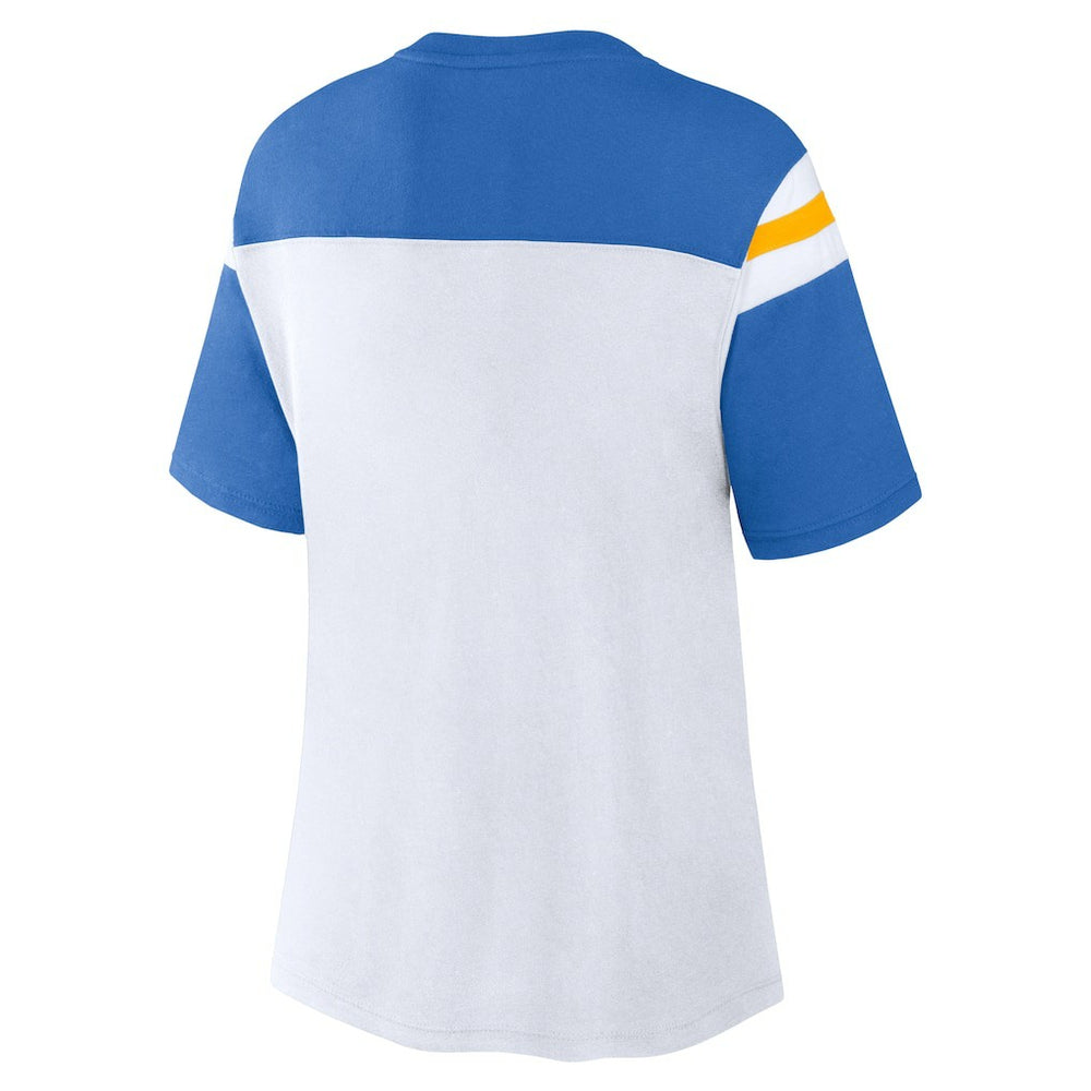 Women's Cheer Chant Fashion Crop Top - Los Angeles Chargers
