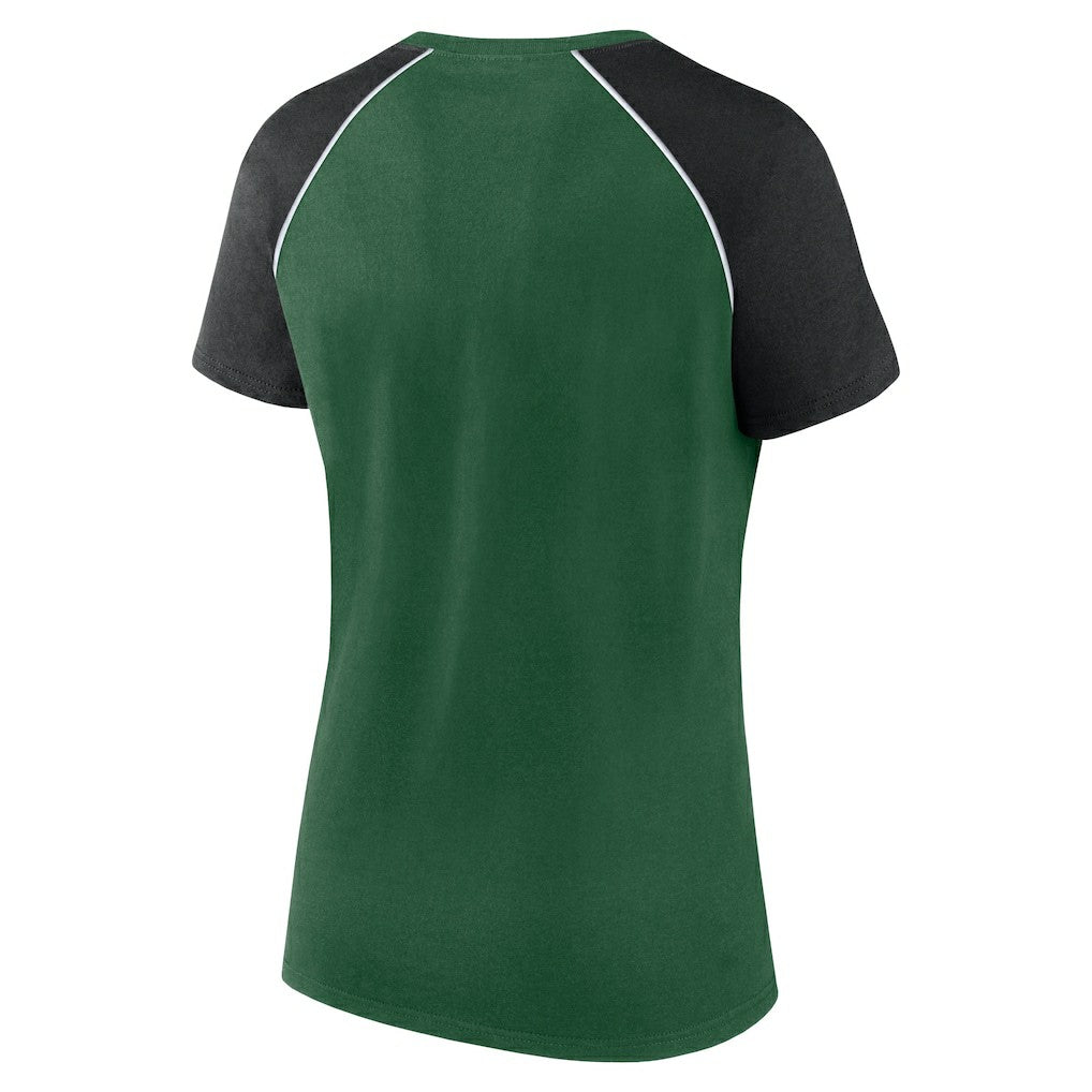 Women's Glittered Primary Raglan T-Shirt - New York Jets