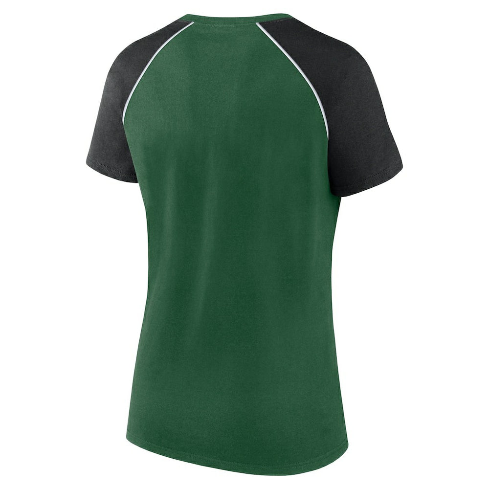 Women's Glittered Primary Raglan T-Shirt - New York Jets