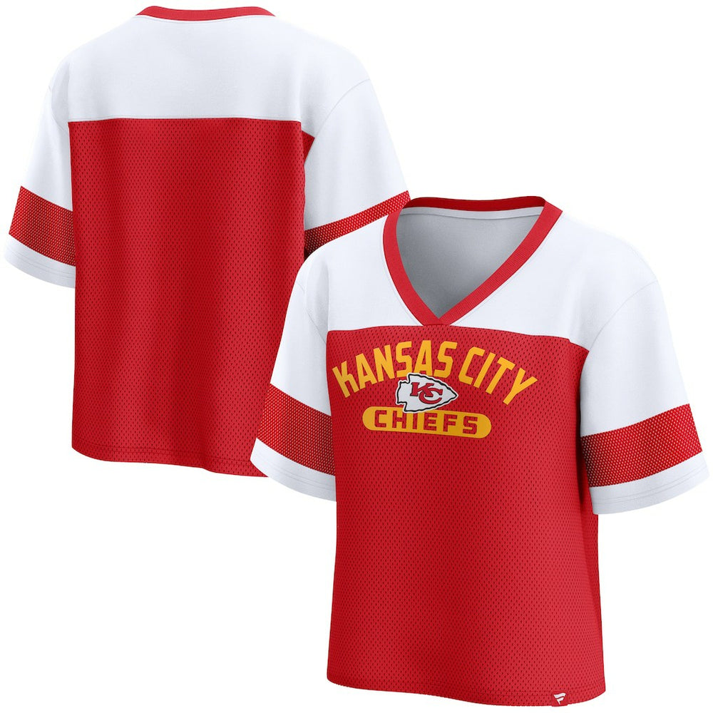 Women's Homeschool Jersey Poly V-Neck
Fashion Top - Kansas City Chiefs