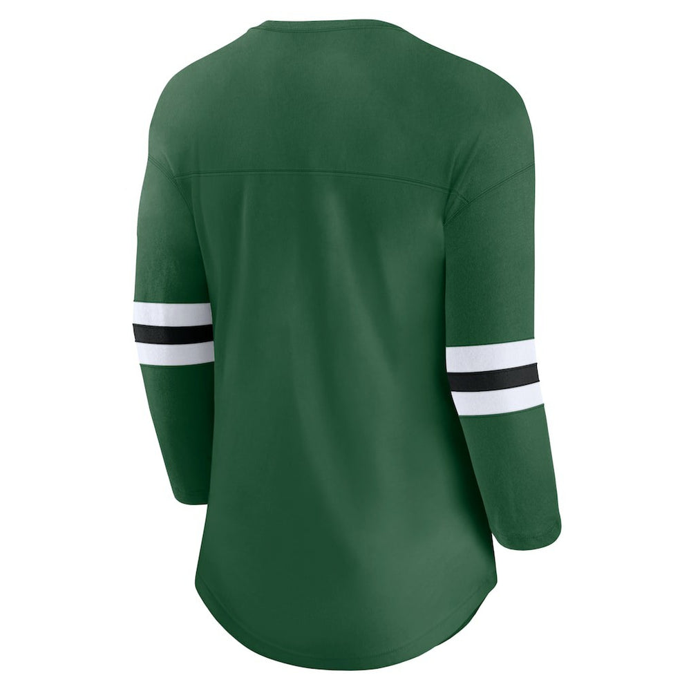 Women's First Team Arch Logo 3/4 Sleeve T-Shirt - New York Jets